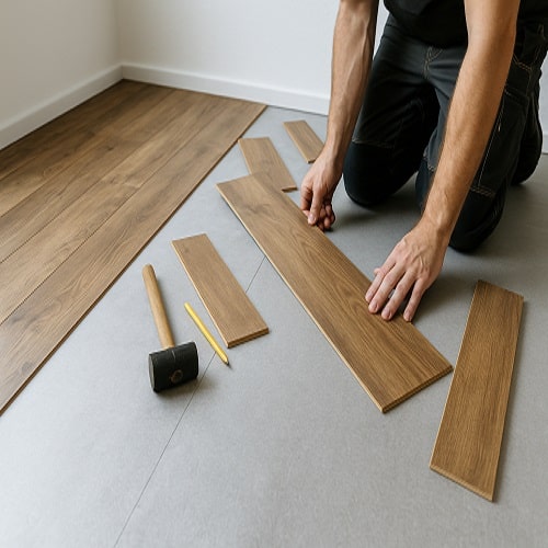Pose de revêtements de sols