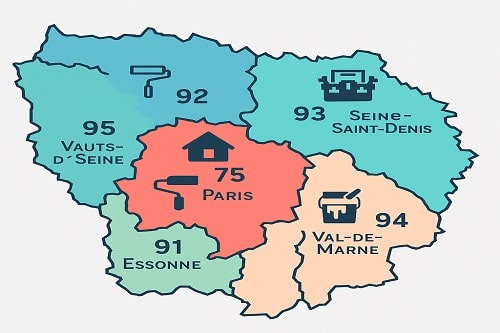 Carte de l'Île-de-France
