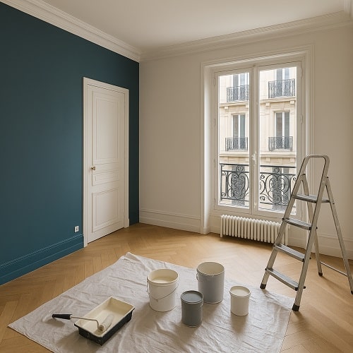 Travaux de peinture après dégâts des eaux